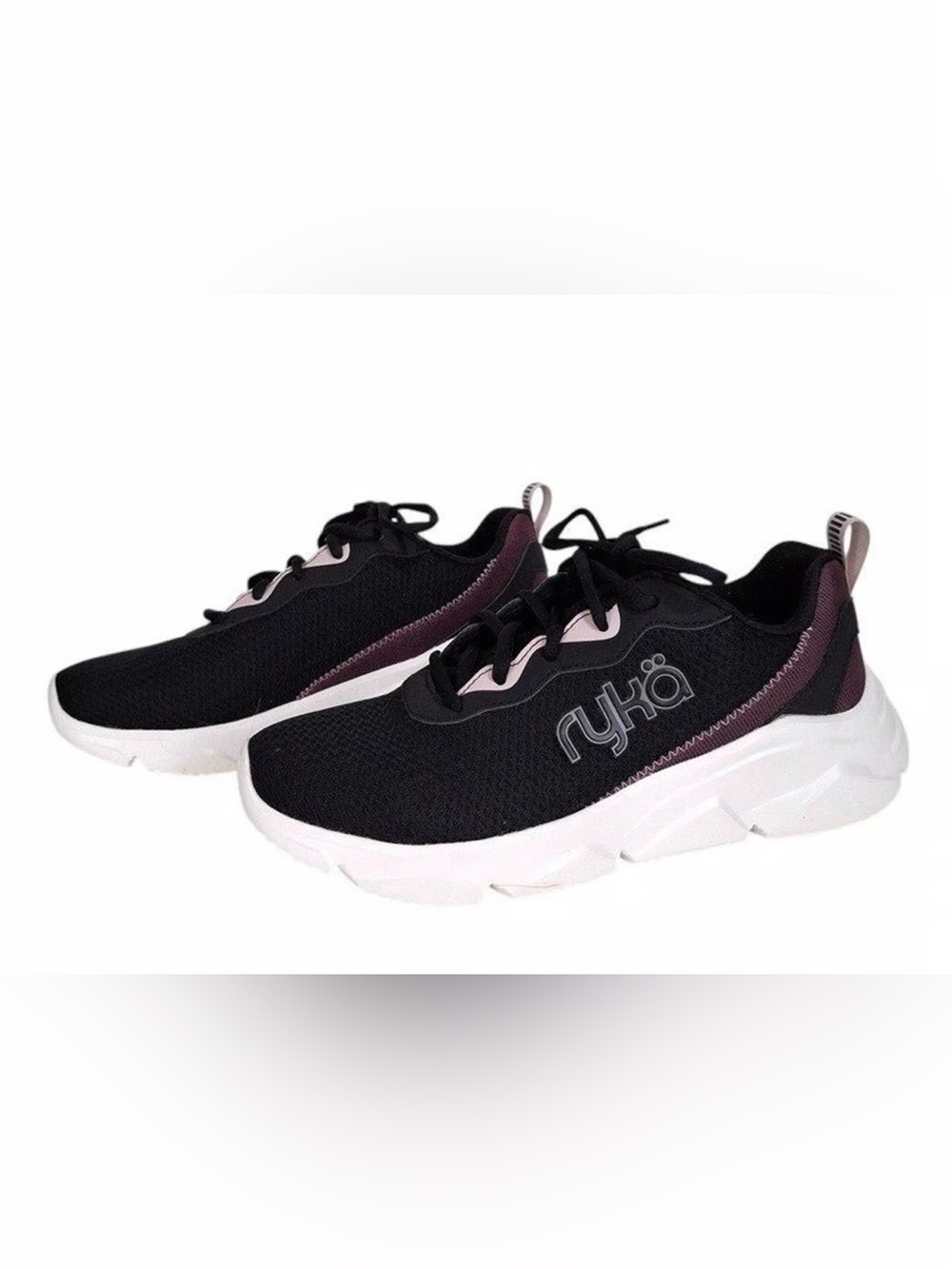 Ryka Black with Pink Accent Women's Training Sneakers